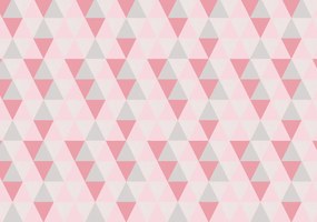 Fototapeta - Ružové trojuholníky (152,5x104 cm), 10 ďalších rozmerov