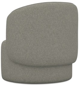 Sivé kreslo Ipo – Makamii