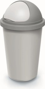Odpadkový kôš COMPACTO ROLL 50 L popolavo sivý/svetlosivý