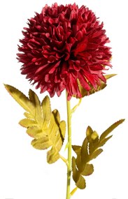 Dekoračný kvet 63 cm, priemer kvetu 12 cm bordová