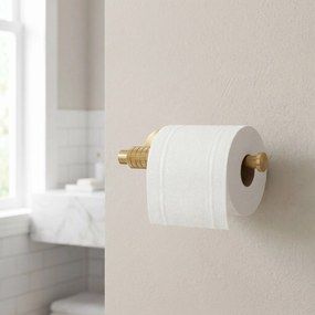 Rea Rivo, nástenný držiak toaletného papiera, brúsené zlato, REA-60110