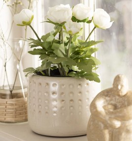 Ib Laursen Dekoratívny umelý iskerník White Flowers
