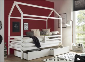 Sconto Posteľ KARLONIE 1 borovica biela, 90x200 cm