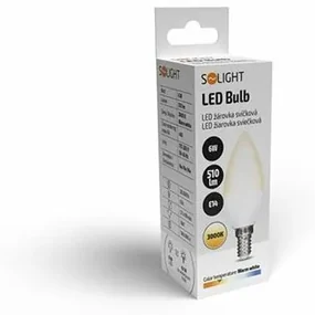 Solight LED žiarovka Sviečka 6W, 3000K