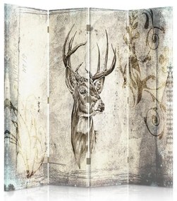 Gario Paraván Distinguished Deer Rozmery: 145 x 170 cm, Prevedenie: Klasický paraván