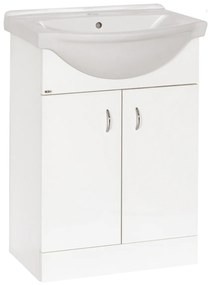 Kúpeľňová skrinka s umývadlom Multi Pro 61x50 cm biela PRO60SOKL