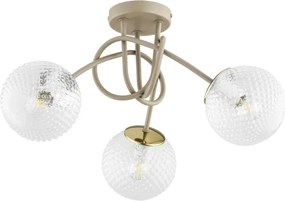 BRILAGI - Prisadený luster STELLA 3xE27/60W/230V béžová/zlatá
