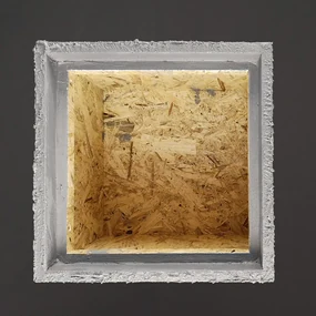 AMADEA Betónový kvetináč odľahčený - hrubý, 33x33x50, 5cm, český výrobok
