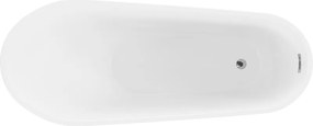 Mexen OVIEDO VOĽNE STOJACA VANA Biela 170 x 76 CM + sifón automat, 51561707600