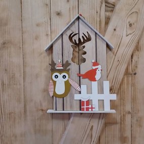 DECOLED Búdka s jeleňom, 40 cm