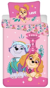 DETSKÉ OBLIEČKY Z MIKROVLÁKNA PAW PATROL 140X200 CM, 1 KS 70X90 CM VZOROVANÉ