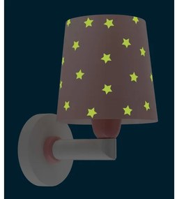 Dalber 82219S - Detské nástenné svietidlo STAR LIGHT 1xE27/60W/230V ružová