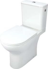 Deante WC kombi bez okraja Jasmin so zadným odpadom a WC sedadlom SoftClose - CDJD6RPS