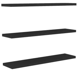 SADA 3x Nástenná polica BOSS antracit