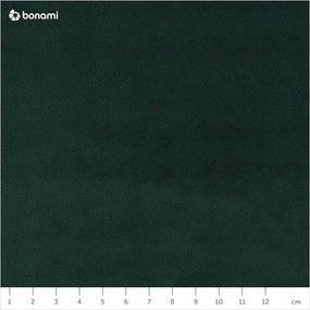 Tmavozelené čelo postele 160x120 cm Monica – Milo Casa