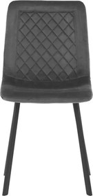 Jedálenská stolička zamatová, sivá DCL-973 GREY4