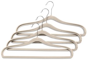 Vešiaky na šaty s výstužou v oblasti ramien, 4 ks