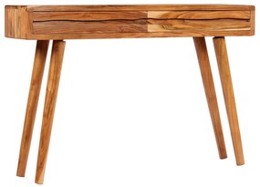 Konzolový stolík s vyrezávanými zásuvkami akáciové drevo 118x30x80 cm
