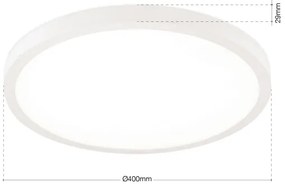 Orion - stmievateľné LED stropné svietidlo DISC LED/30W/230V 2700/3000/4000K pr. 40 cm biela
