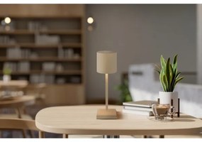 Globo 58487S - LED stmievateľná dotyková nabíjateľná stolová lampa DIXON 1,5 W/5 V 2200 mAh béžová