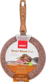 Banquet Panvica s nepriľnavým povrchom SMART STONE Brick, 24 cm, 24 cm