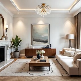 Brilagi - Prisadený luster CRYSTAL 6xE14/60W/230V bronzová