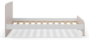 Krémová detská posteľ z borovicového dreva 90x190 cm Nora – Marckeric