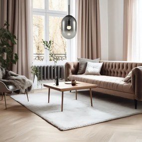 Luster na lanku ALIAS 1xE14/40W/230V pr. 24 cm čierna/šedá