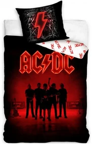 Bavlnené posteľné obliečky AC/DC - motív Power Up - 100% bavlna - 70 x 90 cm + 140 x 200 cm