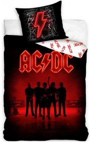 Bavlnené posteľné obliečky AC/DC - motív Power Up - 100% bavlna - 70 x 90 cm + 140 x 200 cm