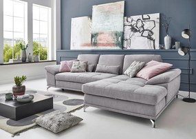 XXXLutz ROHOVÁ SEDAČKA, textil, strieborná Sit & More - Sedačky - 000144005509