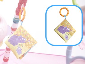 KIK Vzdelávacia hracia podložka s ohrádkou a loptičkami, ružová