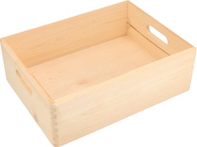 ČistéDrevo Drevený box 40 x 30 x 14 cm