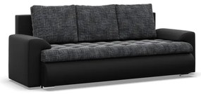 Trojmiestna rozkladacia sedačka FORESTA popolová / čierna