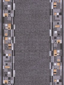 Associated Weavers, Protišmykový behúň na mieru Bombay 97, šíre 100 cm, šedá, chodba / predsieň