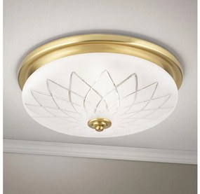 Orion DL 7-791/37 - Stropné svietidlo PORTO 2xE27/40W/230V pr. 37 cm zlatá