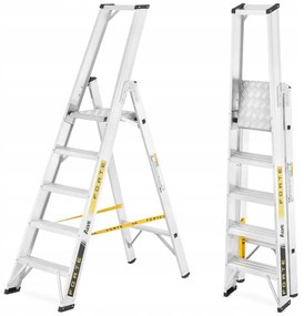 ALVE Schodíky jednostranné hliníkové 9305 PROFI PLUS FORTE