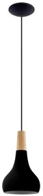 Eglo 900161 - Luster na lanku SABINAR 1xE27/40W/230V pr. 18 cm čierna 900161