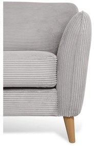 Svetlosivá menčestrová rohová pohovka (ľavý roh) Paris – Scandic