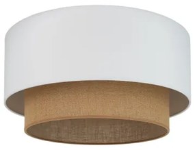 Duolla - Stropné svietidlo BOHO 1xE27/15W/230V pr. 45 cm biela/hnedá