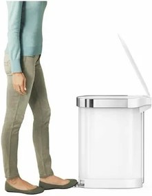 Simplehuman Pedálový odpadkový kôš Slim 45 l, biela