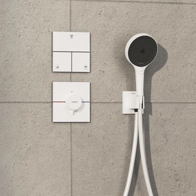 Hansgrohe ShowerSelect Comfort E, termostat pod omietku, biela matná, HAN-15574700