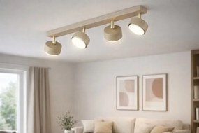 Brilagi - LED RGB stmievateľné bodové svietidlo MONO 4xGX53/14W/230V Wi-Fi Tuya béžové
