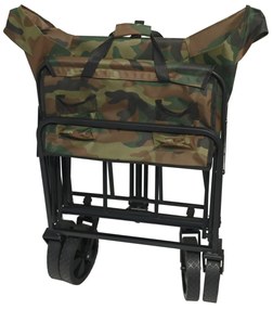 Cattara 13704 Kempingový vozík skladacie Trogir Army, 104 x 86 x 55 cm, M