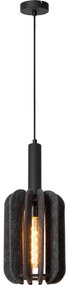 Lucide 45492/01/36 - Luster na lanku RAFAL 1xE27/40W/230V čierna/šedá