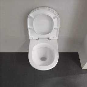 VILLEROY &amp; BOCH O.novo Compact závesné WC s hlbokým splachovaním bez vnútorného okraja, 360 x 490 mm, biela alpská, 5688R001