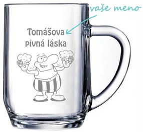 Pieskovaný polliter na pivo Tomášova pivná láska