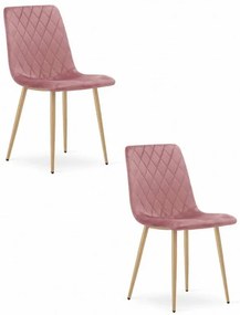 Set 2 kresiel TURIN - ružový zamat