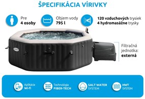 Intex | Nafukovacia vírivka Pure Spa - Jet & Bubble Deluxe HWS 4 | 11400242