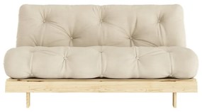Béžová rozkladacia pohovka 160 cm Roots - Karup Design